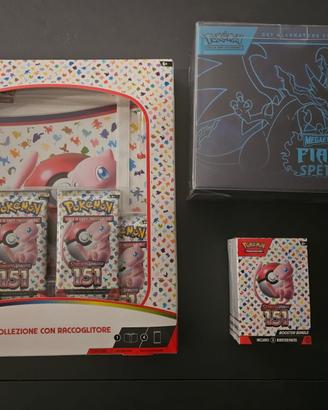 Pokemon 151 - album ita - bundle ENG + ETB fiamme 