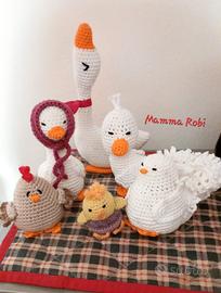 famigliola pasquale amigurumi 