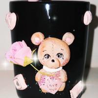 Portapenne con orsetto e penna nome personalizzabi