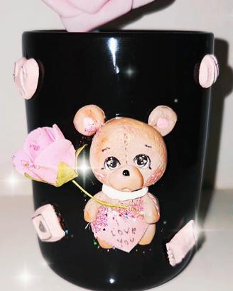 Portapenne con orsetto e penna nome personalizzabi