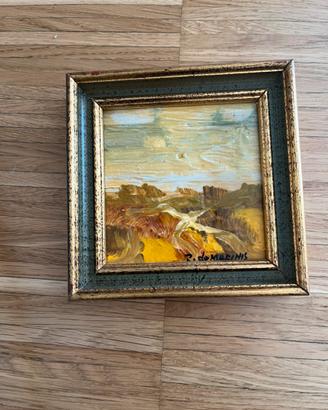 Quadro paesaggio pittore De Marinis