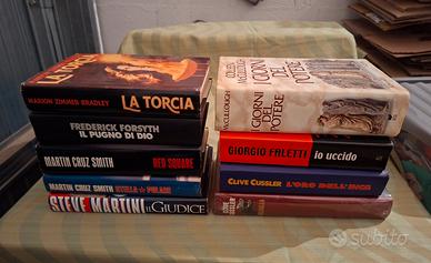 Lotto 9 libri romanzi Thriller avventura 
