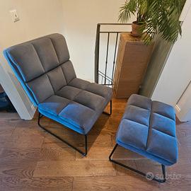 Poltrona relax con poggiapiedi 