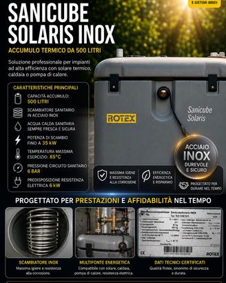 Modello: Rotex Sanicube Solaris INOX SCS 538/16/0