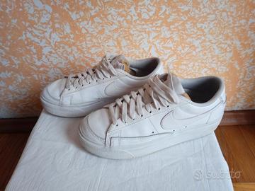 Nike Blazer basse bianche n. 37.5