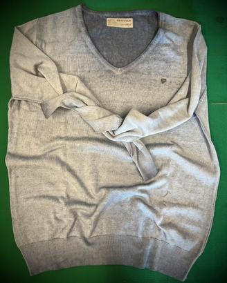 Maglioncino a manica lunga in cotone  grigio