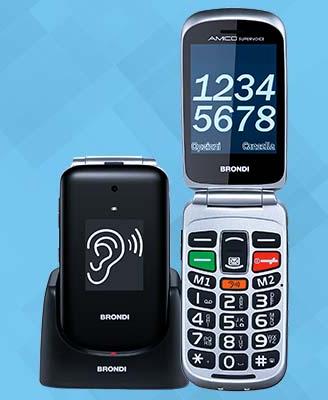 TELEFONO CELLULARE A CONCHIGLIA PER ANZIANI