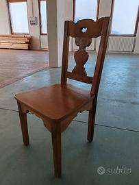 lotto 65 sedie in legno