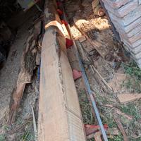 trave in legno massello grezza 430 cm