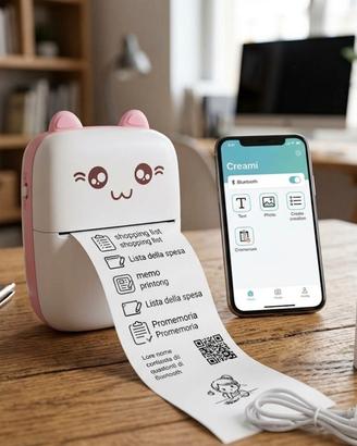 Mini Stampante Termica Bluetooth per Smartphone