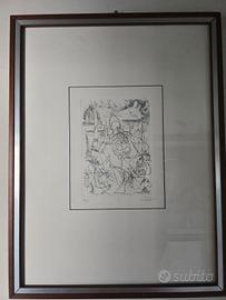 Litografia numerata Nino Caffè 