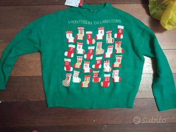 maglione verde natalizio OVS da donna