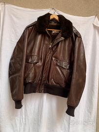 Giubbotto Schott pelle marrone  XL