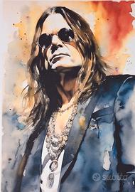 Quadro Giclee' Ozzy Osbourne 