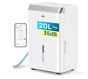 Dreo Deumidificatore Casa Muffa 20L/24h, Alexa & W