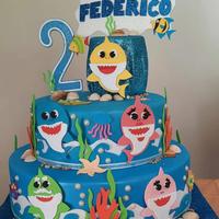 Torta scenografica baby shark