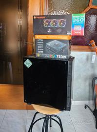 Case Full Tower + dissipatore RGB 360 + PSU 750W