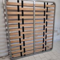 rete matrimoniale in doghe in legno