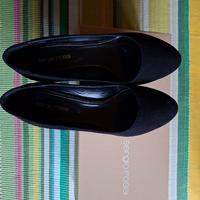 Sergio Rossi décolleté camoscio nero tg. 36.5