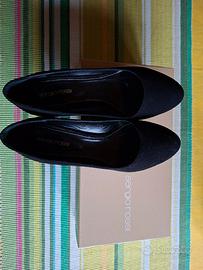 Sergio Rossi décolleté camoscio nero tg. 36.5
