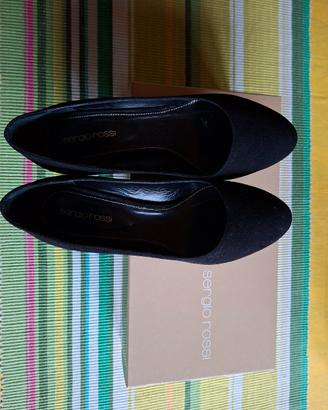 Sergio Rossi décolleté camoscio nero tg. 36.5