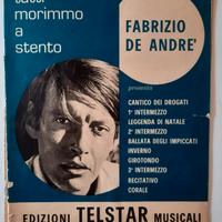 Spartiti De André "Tutti morimmo a stento"