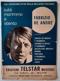 Spartiti De André "Tutti morimmo a stento"