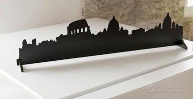 Skyline Roma Alluminio - Design Parete Tavolo
