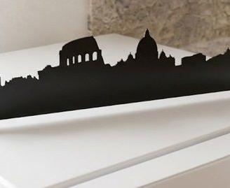 Skyline Roma Alluminio - Design Parete Tavolo