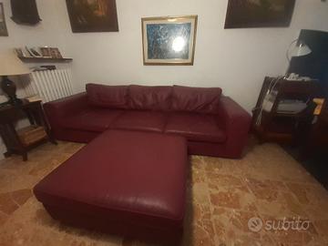 Divano pelle 4 posti