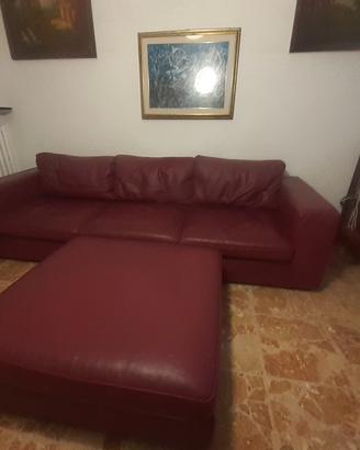 Divano pelle 4 posti
