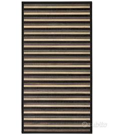 Tappeto Bamboo Cucina Nero Passatoia 55x100cm
