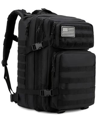 Zaino 50L NUOVO nero trekking pesca campeggio