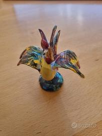 gallo decorativo in ceramica di Caltagirone,