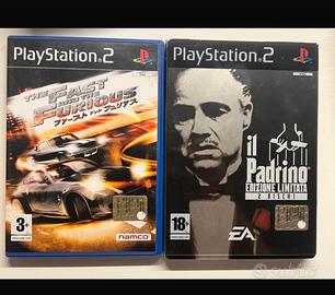 2 giochi PS2: il padrino e the fast and furious
