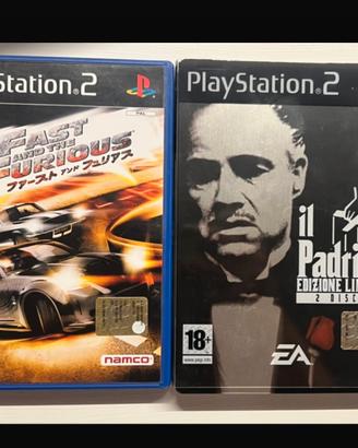 2 giochi PS2: il padrino e the fast and furious