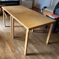 Coppia tavoli Alvar Aalto betulla