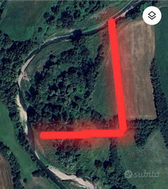 Terreno agricolo confinante con fiume cherio