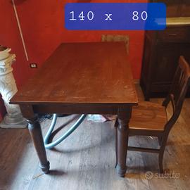 tavolo  in  vero  legno cigliegio