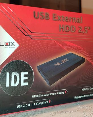Box USB esterno 2.0 per hard disk ide 2.5 nuovo