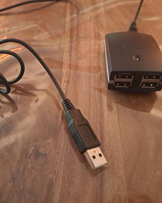 HUB SPLITTER USB 4 PORTE MARCA TRUST