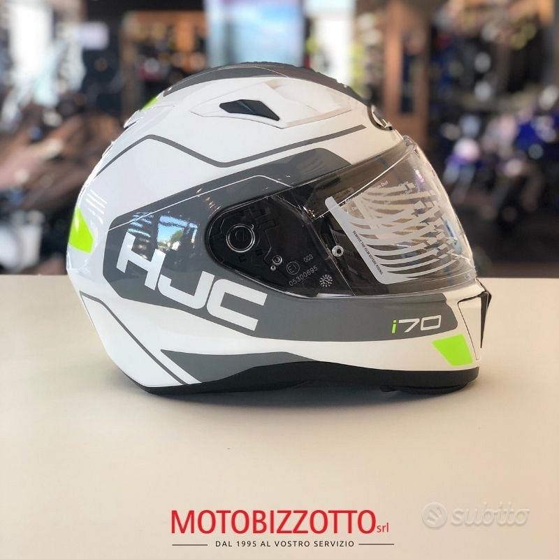 Subito - MOTO BIZZOTTO - Casco Integrale HJC i 70 Karon Bianco/Verde ...