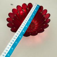 Ciotola Vintage in Vetro Rosso Rubino ANCHOR HOCKI