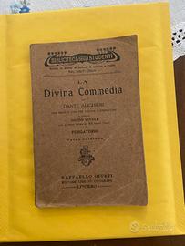 libro  purgatorio della divina commedia anno 1924