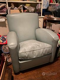 Poltrona Frau pelle 'Tabarin' anni '80 vintage