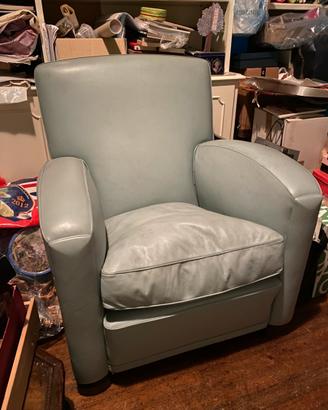 Poltrona Frau pelle 'Tabarin' anni '80 vintage