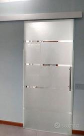 Porta in vetro scorrevole perfetta