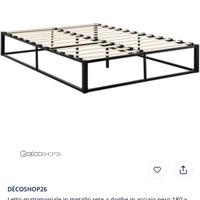 Letto matrimoniale (misure nella prima foto)