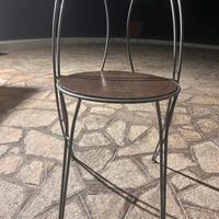 8 sedie giardino in ferro