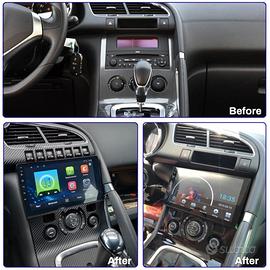 Autoradio navigatore peugeot 3008 5008 carplay